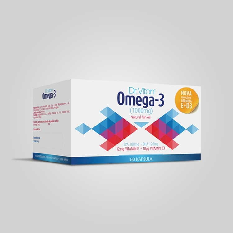 Dr. Viton Omega 3 + vitamin E + vitamin D 60 kapsula